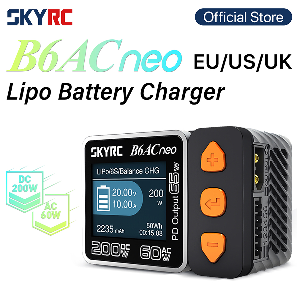 SKYRC B6ACneo Charger DC 200W  - Skyrc B6 Neo Smart Charger บทวิจารณ์และราคา